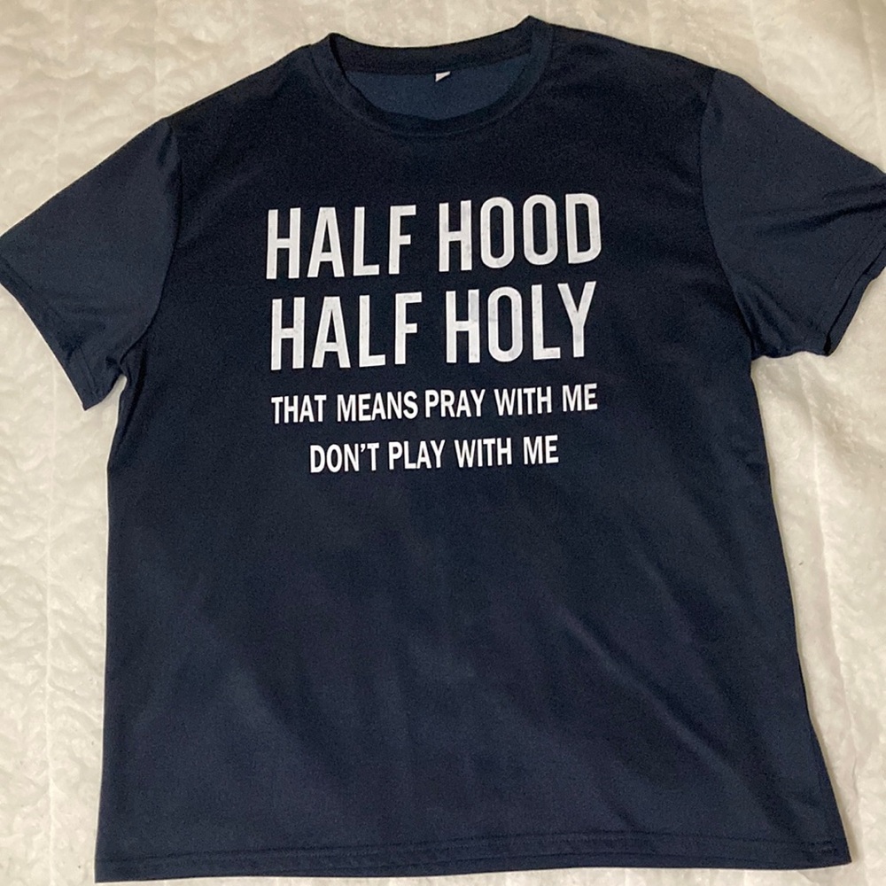 Graphic Tee - Half Hood Half Holy